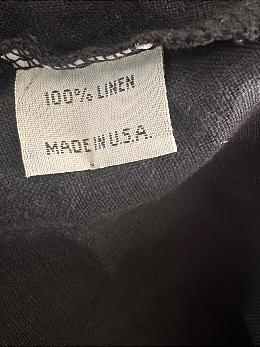 bryn Walker Black Linen Tunic with V-Neck - Picture 5 of 6